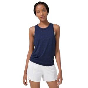 Lululemon Swiftly Relaxed Exercise Workout Tank  Cosmic Shift Hyper Blue / Black